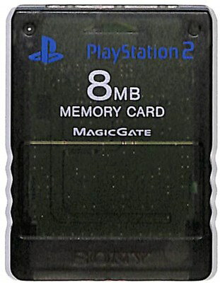 PS2 SONY製 メモリーカード【8MB】 （スモークグレー） 初期化済【中古】プレイステーション2 プレステ2