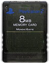 PS2 SONY製 メモリーカード【8MB】 （スモークグレー） 初期化済【中古】プレイステーション2 プレステ2