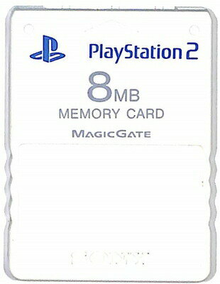 PS2 SONY製 メモリーカード【8MB】 初期化済 （セラミックホワイト）【中古】