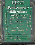 PS2 HORI製 メモリーカード【8MB】（クリア）少々色ヤケあり 初期化済【中古】プレイステーション2 プレステ2