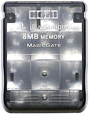 PS2 キラキラメモリーカード （ブラック） 初期化済【8MB】【中古】プレイステーション2 プレステ2