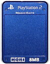 PS2 メモリーカード (ルミナスブルー)【8MB】ケースなし 初期化済 【中古】プレイステーション2 プレステ2