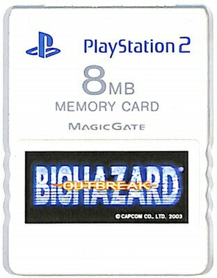 PS2 メモリーカード（Premium Series バイオハザード アウトブレイク）【8MB】初期化済【中古】プレイステーション2 …