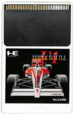 [PCE Hu 카드] F1 트리플 배틀 (소프트 전용) [중고] PC 엔진