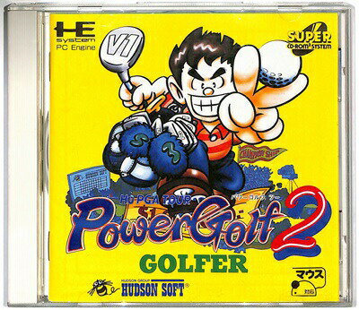 【PCE CD-ROM2】 パワーゴルフ2 帯付き【中古】 PCエンジン CDロムロム