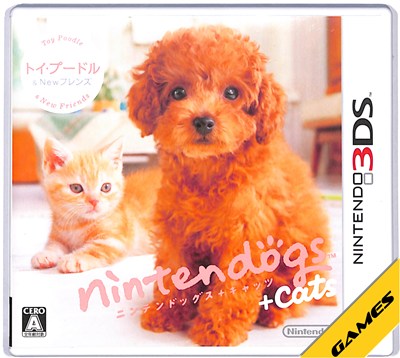Nintendo 3DS - 【3DS】Nintendogs + Cats トイプードル＆Newフレンズ (ケース・説明書あり) 【中古】3DSソフト