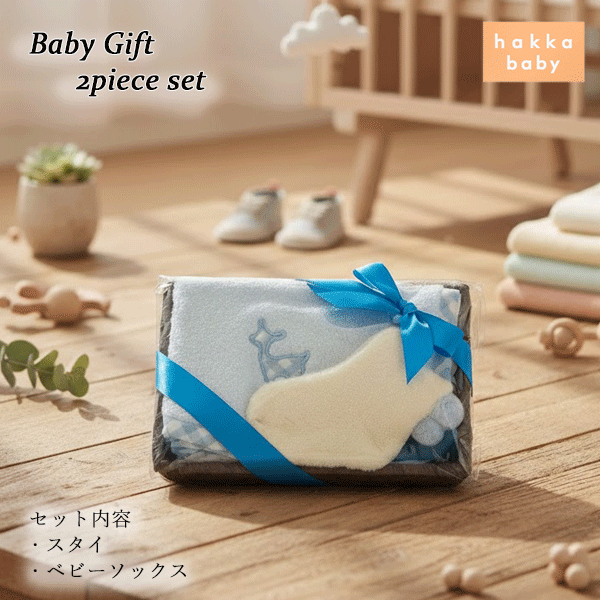 ハッカキッズ　ハッカベビー　出産祝い　ベビーギフト　オリジナルベビーギフト　かごギフト　2点セッ..