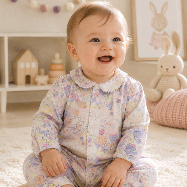 hakka baby ハッカベビー カバーオール ロンパース 新生児 70cm 80cm ピンク こうえんびよりプリント イラストレーター 北澤平祐 秋冬 出産祝い ベビーギフト プレゼント ゆうパケット全国送料無料！