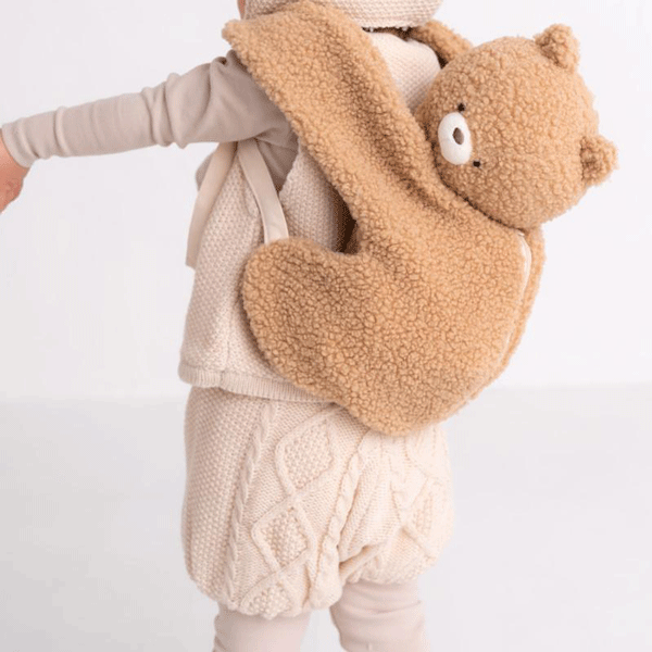 ケーブルニット　ブルマ　パンツ　ベビー　アイボリー　60-80cm　出産準備　出産祝い　ベビーギフト　プレゼント　男の子　女の子　秋冬　ボア　ふわふわ　ヌエール ディ リアン 2