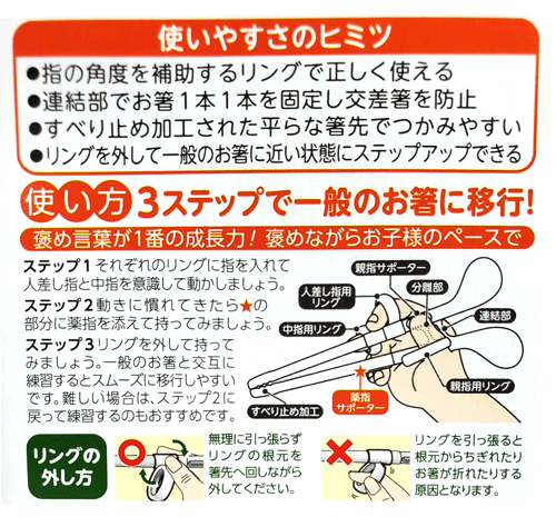 エジソンのお箸　mini miffy　ホワイト　ミッフィー　躾箸　正しく使えるお奢　子...