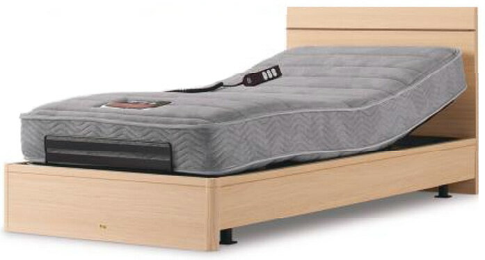 シモンズベッド フラット2 flat2 2モーター電動ベッド 介護ベッドとしても シングル ベッドセット マットレス付き ウェイクアップベッド 国産/日本製(一部海外製) 自立支援 木製 シンプル simmons