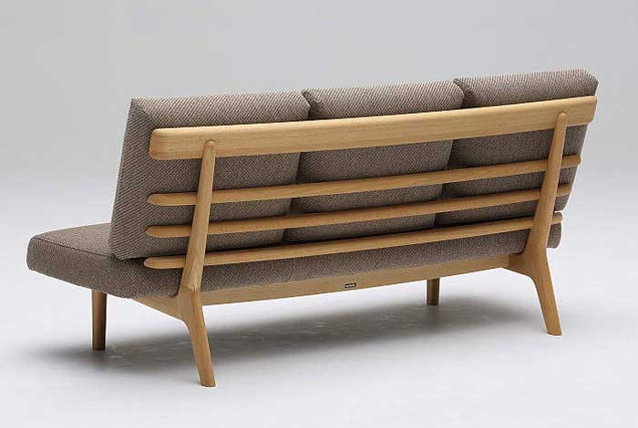 カリモク CD5903 170ベンチ 三人掛け食堂椅子 食卓椅子 ダイニングチェア ベンチシート 背もたれ LDチェアー LDソファー 布張りファブリック 選べるカラー オーク・ナラ・楢 karimoku 日本製家具 正規取扱店 木製 単品 バラ売り