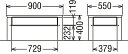 カリモク TU3380 長方形90サイズ センターテーブル ソファーテーブル 机 棚付き シンプル ダーク ブラウン ナチュラル karimoku 国産/日本製家具 正規取扱店 オーク材 楢 木製ナラ 2