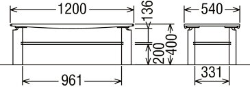 カリモク TU4410 長方形120サイズ センターテーブル ソファーテーブル 机 棚付き シンプル ダーク ブラウン ナチュラル karimoku 日本製家具 正規取扱店 オーク材 楢 木製ナラ