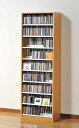 大量ディスプレイ タンデムCDストッカー2段 CD963枚収納 DVDも可 ナチュラル 組立式 ノックダウン TCS590 国産/日本製 送料無料 オークス