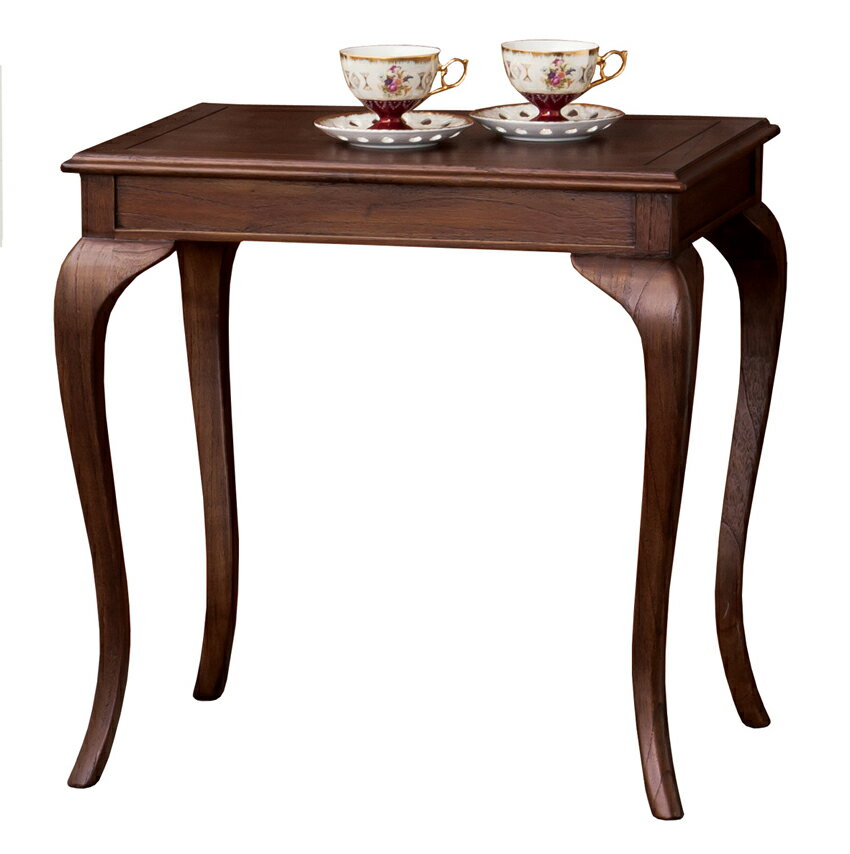 ウェール コーヒーテーブル クラシックスタイル サイドテーブル アンティークブラウン ヨーロッパモダン クロシオ