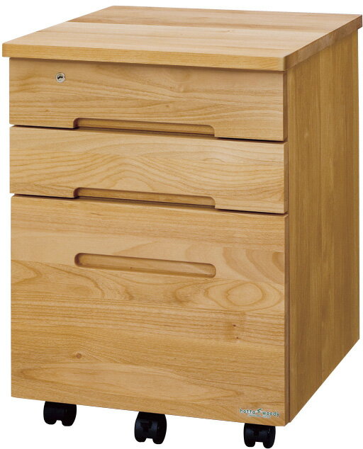 堀田木工 2012・3000共通袖薄型 デスクワゴン コンパクトワゴン 学習グッズ整理 学習ワゴン 送料無料 完成品 オイル仕上げ 木製 国産/日本製