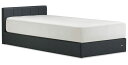 フランスベッド リンカーン シングル IQ-BED ブルー グレー ノーマルタイプ ファブリック ロータイプ 送料無料 ベッドフレームのみ