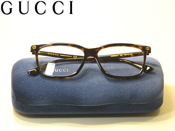 最新【送料無料】グッチ【GUCCI】ブランドメガネ【GG0094O-002】度付きレンズ付 黒枠 ユニセックス セル枠