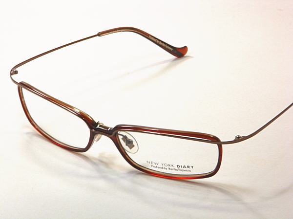 NEW YORK DIARY【NF-5016-C3】フルリム・度付きレンズ付・　セル枠　男女兼用　日本製