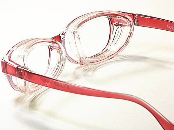 スカッシースタイル（サイズ：キッズ用）シリコンカバー【8701-02】花粉症対策 眼鏡 UVカット くもり止め 2
