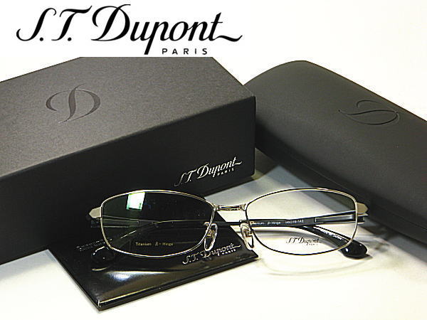 Less Than Human - 送料無料・デュポン【S.T.Dupont】DP-1029-C1　度付きレンズ付バネ丁番仕様・チタン枠・スプリングヒンジ　紳士用　遠近レンズ利用可能