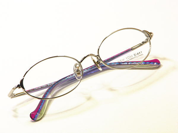 NEW YORK DIARY【NF-1004-C1】フルリム・度付きレンズ付・　メタル枠　男女兼用　日本製