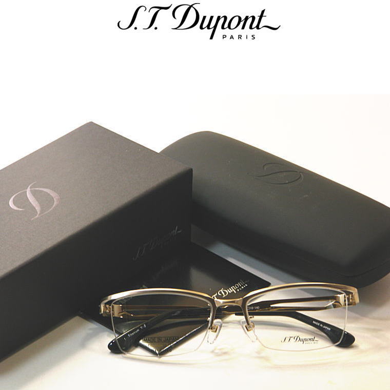 DP-1051-C1　デュポン【S.T.Dupont】度付きレンズ付メガネ　紳士用【Dp-1051-C1】チタン枠　青山眼鏡　送料無料 新作　遠近両用対応　高級メガネ