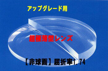 【アップグレード用レンズ】超極薄型レンズハードマルチコート付【非球面】1.74(2枚1組)