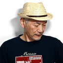 中折れ 帽子 麦わら ストローハット ラフィア ブレード ハット 帽子 春夏 麦わら帽子 紳士 GALLIANO SORBATTI ナチュラル 57cm 59c...