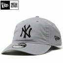 NEWERA ニューエラ キャップ 9TWENTY 920 ウォッシュドコットン ニューヨーク・ヤンキース グレー フリーサイズ MLB [ baseball cap ]