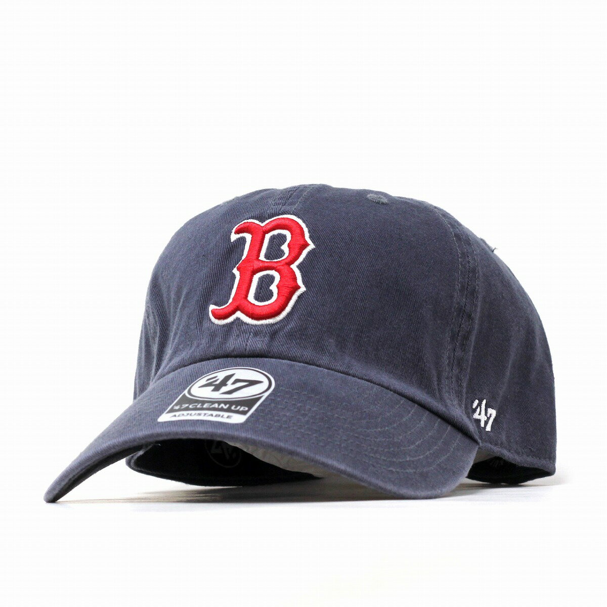 47brand 47キャップ クリーンナップ フォーティーセブン Red Sox '47 CLEAN UP Vintage Navy ヴィンテージネイビー レッドロゴ フリーサイズ 帽子 B ロゴキャップ ソックス 野球 ベースボールキャップ ボストン レッド・ソックス 紺×赤 