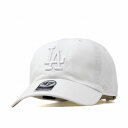 47brand la キャップ クリーンナップ 47キャップ フォーティーセブン キャップ ドジャース Dodgers 039 47 CLEAN UP White フリーサイズ 帽子 LA ロサンゼルス ロジャース 野球 ベースボールキャップ ホワイト 白 baseball cap