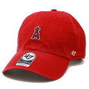 キャップ 47brand クリーンナップ フォーティーセブン Angels Baserunner '47 CLEAN UP ベースボールキャップ エンゼルス 赤 レッド フリーサイズ サイズ調整可［ baseball cap ］ 誕生日 プレゼント ラッピング無料