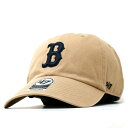 キャップ 47brand クリーンナップ フォーティーセブン ボストン レッドソックス Red Sox 039 47 CLEAN UP Khaki/Navy カーキ/ネイビー ロゴキャップ フリーサイズ 誕生日 プレゼント ラッピング無料 baseball cap