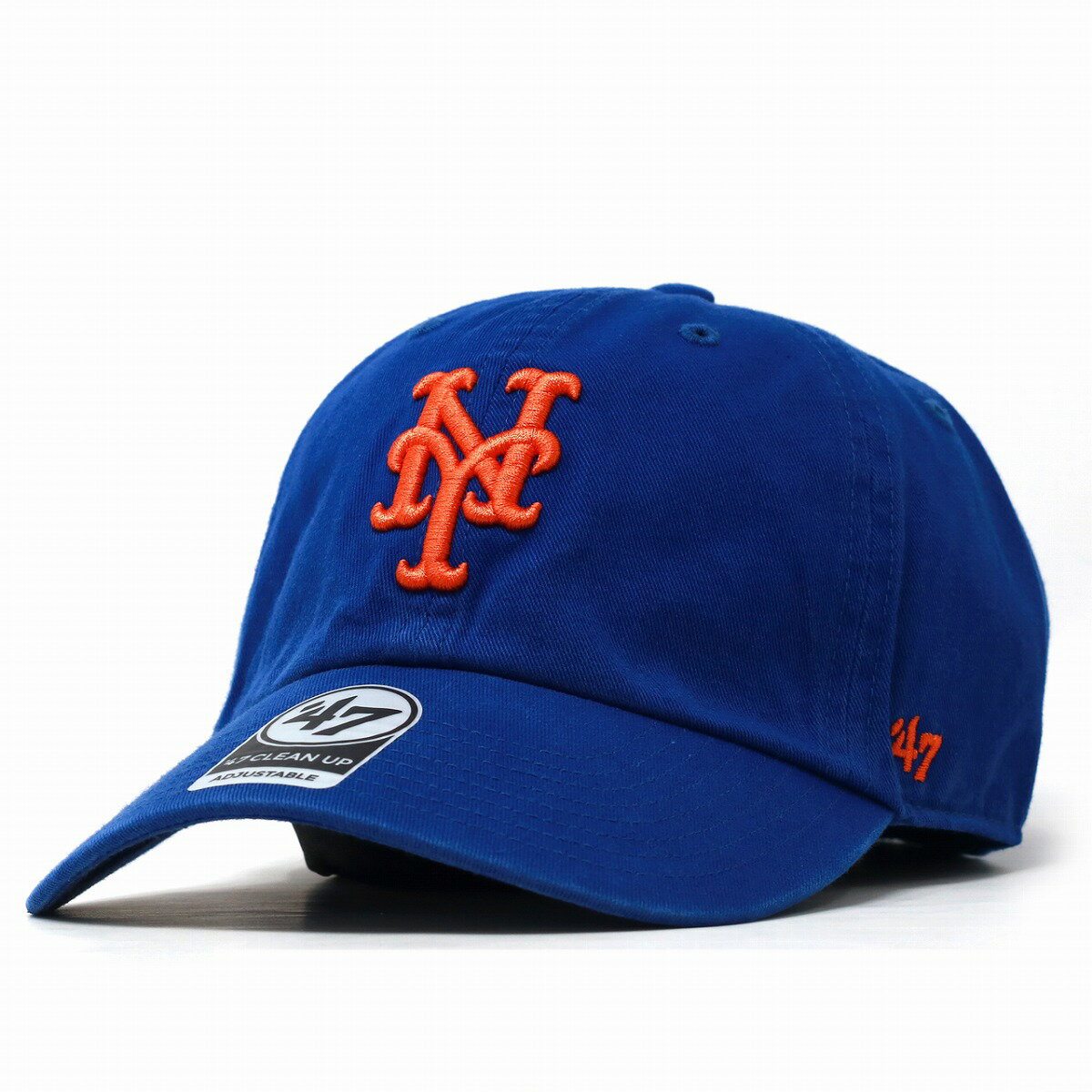 キャップ 47brand 47キャップ クリーンナップ フォーティーセブン ニューヨーク メッツ Mets Home 039 47 CLEAN UP ロイヤル ロゴ フリーサイズ ベースボールキャップ 青 ブルー オレンジロゴ サイズ調整可 10代 20代 30代 40代 誕生日 プレゼント 父の日