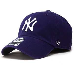 ݥѤ5%OFF å 47brand ꡼ʥå եƥ֥ ˥塼衼󥭡 Yankees '47 CLEAN UP Purple ѡץ  ١ܡ륭å 󥭡  ˥å ˹ 10 20 30 40  ץ쥼