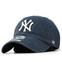 キャップ 47brand クリーンナップ フォーティーセブン ニューヨーク ヤンキース Yankees 039 47 CLEAN UP V.NAVY ヴィンテージネイビー 帽子 ヤンキース ベースボールキャップ 紺 10代 20代 30代 40代 誕生日 プレゼント ラッピング無料 baseball cap