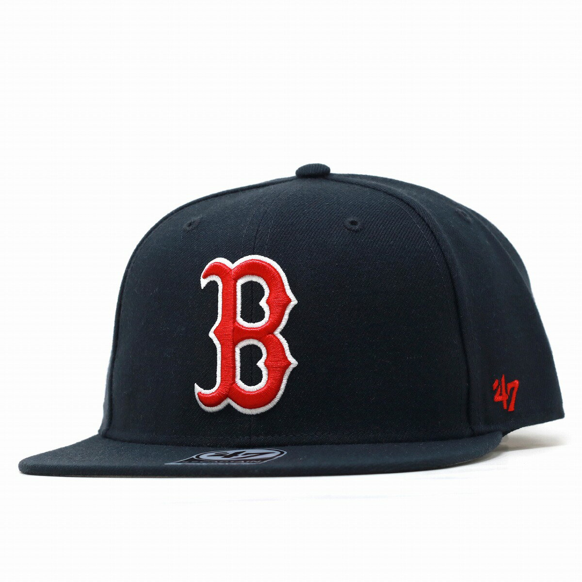 47brand 47キャップ フォーティーセブン フラットバイザー ブランド ボストン・レッドソックス キャップ Redsox Sure Shot '47 CAPTAIN ネイビー スナップバック サイズ調整可能 10代 20代 30代 40代 誕生日 プレゼント 父の日 