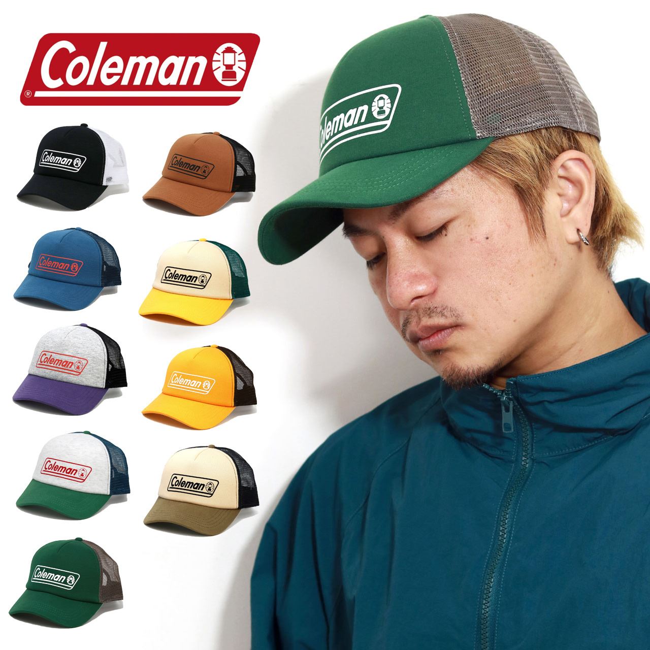 《全品10%OFFクーポン◇本日限定》 コールマン キャップ キャンプギア Coleman メッシュ キャップ メンズ アウトドア 釣り キャップ フィッシング 帽子 メッシュ 通気性 登山 レディース キャップ [ cap ] プレゼント ギフト ラッピング無料 父の日