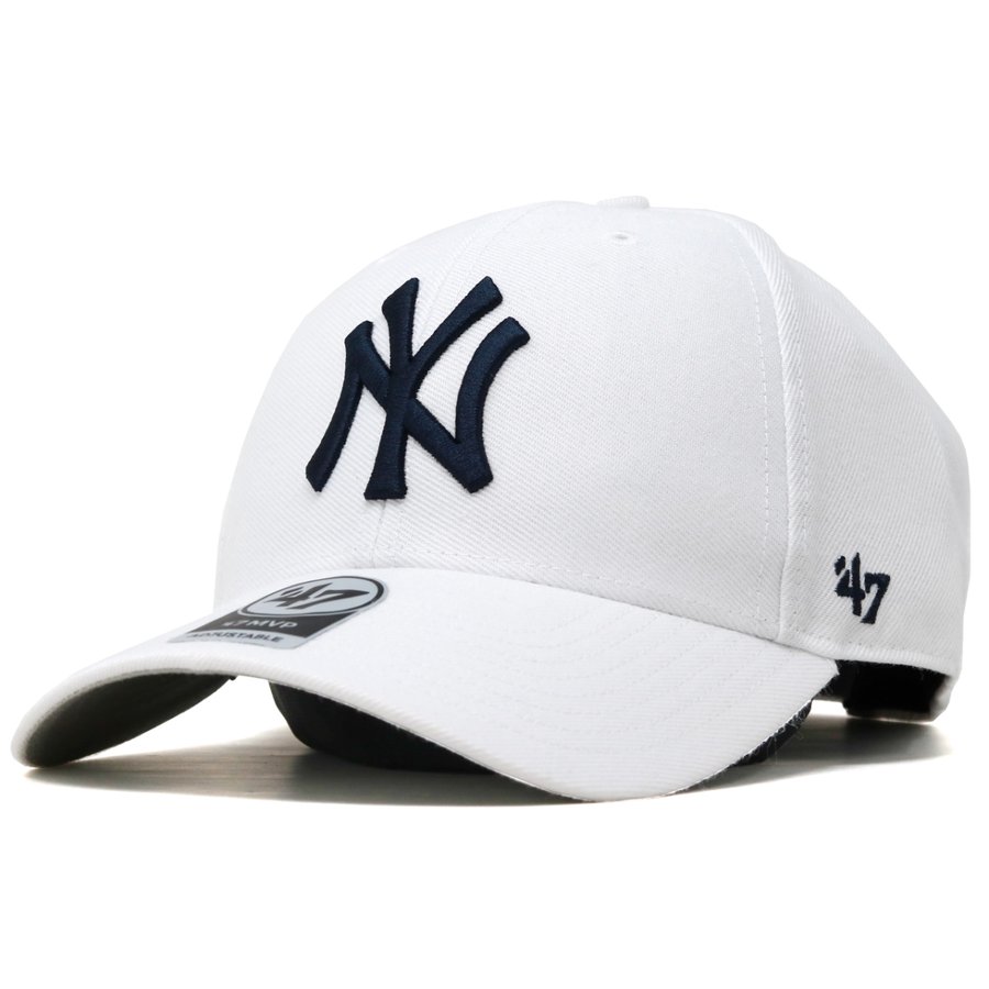 キャップ 47brand フォーティーセブン マジックアジャスター ニューヨーク・ヤンキース ツイル生地 Yankees '47 MVP WHT ホワイト フリーサイズ 10代 20代 30代 40代 誕生日 プレゼント ラッピング無料 [ baseball cap ]