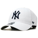 キャップ 47brand フォーティーセブン マジックアジャスター ニューヨーク・ヤンキース ツイル生地 Yankees '47 MVP WHT ホワイト フリーサイズ 10代 20代 30代 40代 誕生日 プレゼント ラッピング無料 [ baseball cap ] 1