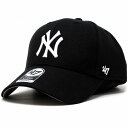キャップ 47brand フォーティーセブン マジックアジャスター ニューヨーク ヤンキース ツイル生地 Yankees 039 47 MVP BLK フリーサイズ ブラック 黒 10代 20代 30代 40代 誕生日 プレゼント ラッピング無料 baseball cap