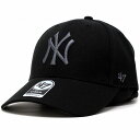 ＼本日限定クーポン利用で5%OFF／ キャップ 47brand フォーティーセブン マジックアジャスター ニューヨーク・ヤンキース ツイル生地 Yankees '47 MVP Black x Charcoal Logo フリーサイズ ブラック チャコール 10代 20代 30代 40代 誕生日 プレゼント