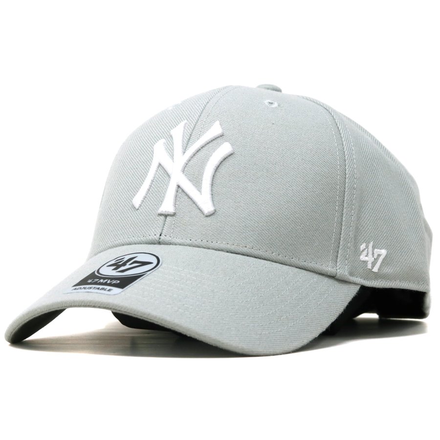 キャップ 47brand 47キャップ フォーティーセブン マジックアジャスター ニューヨーク ヤンキース ツイル生地 Yankees ‘47 MVP Gray フリーサイズ グレー 10代 20代 30代 40代 誕生日 プレゼント 父の日 baseball cap