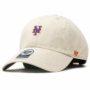 ＼本日限定クーポン利用で5 OFF／ 47brand クリーンナップ フォーティーセブン ブランド キャップ ミニロゴ Mets Base Runner 039 47 CLEAN UP Natural ニューヨーク メッツ/ ナチュラル メジャーリーグ プレゼント ギフト包装無料 baseball cap