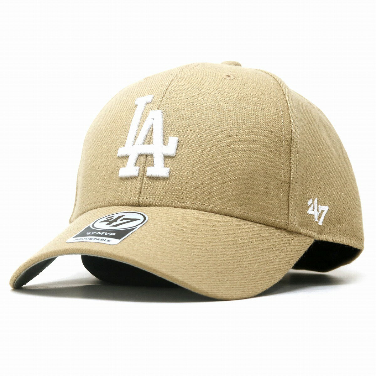 47 la キャップ 47brand MVP 春夏 秋冬 フォーティーセブン マジックアジャスター ツイル生地 Dodgers 47 MVP Khaki x White Logo ロサンゼルス・ドジャース メジャーリーグ プレゼント ギフト…