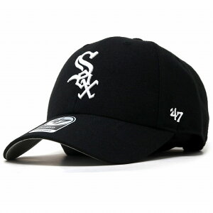 å 47brand ղ  ۥ磻ȡå եƥ֥ ޥå㥹 ĥ White Sox '47 MVP Black x white Logo ֥åߥۥ磻 10 20 30 40  ץ쥼 åԥ̵ [ baseball cap ]