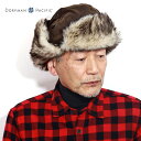 フライトキャップ メンズ 防寒 帽子 寒冷地 耳当て 雪 帽子 飛行帽 暖かい 紳士帽 極暖 防寒着 ブラウン フェイクレザー ミリタリー 飛行帽 男性用 M ...