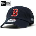 NEWERA キャップ メンズ ニューエラ ボストン・レッドソックス レディース ウォッシュドコットン 定番 ボストン・レッドソックス ロゴ CASUAL CL...